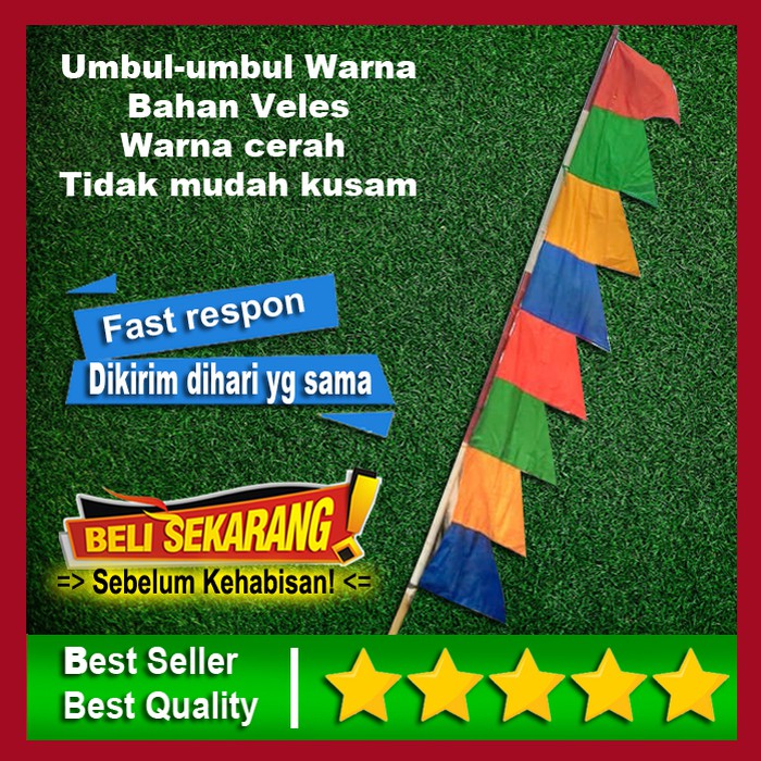 Jual Bendera Umbul Umbul Merah Putih Dan Warna Ukuran 3 Meter Murah