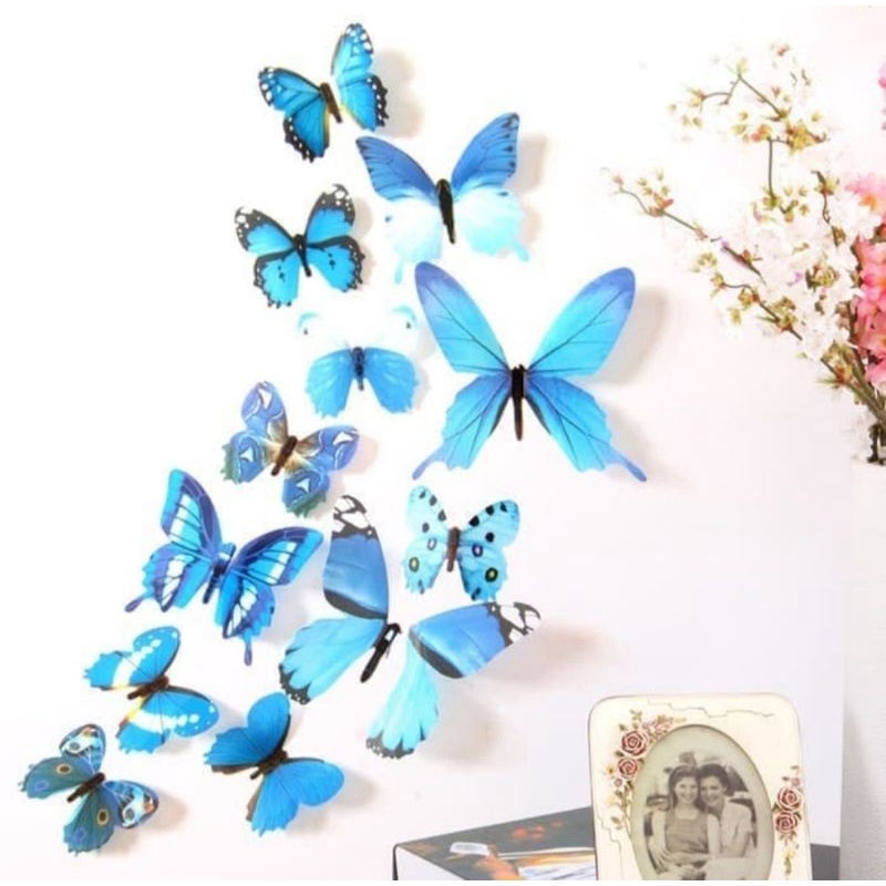 Jual Stiker Kupu Kupu D Wall Sticker Butterfly Stiker Dinding Motif