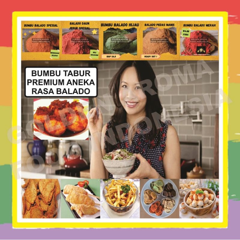 Jual Aneka Bubuk Bumbu Tabur Balado Kg Perasa Keripik Berbagai Rasa