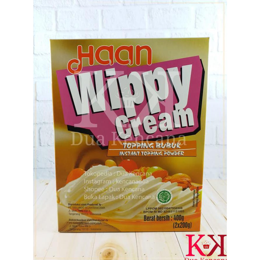 Jual Tb50 Haan Wippy Whippy Cream Topping Bubuk Instant Topping Powder