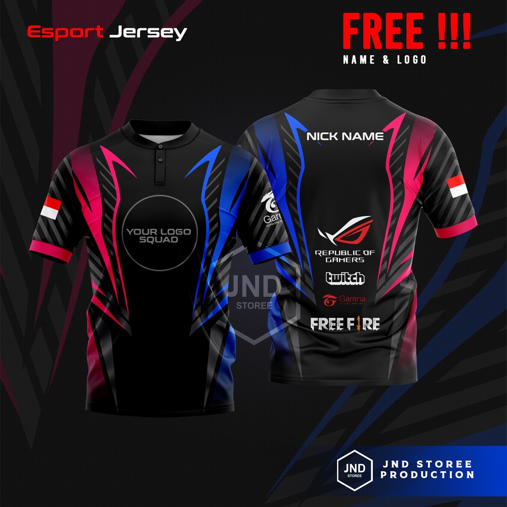 Jual KAOS JERSEY CUSTOM GAMING MOBILE LEGEND ML FREE NICKNAME DAN LOGO