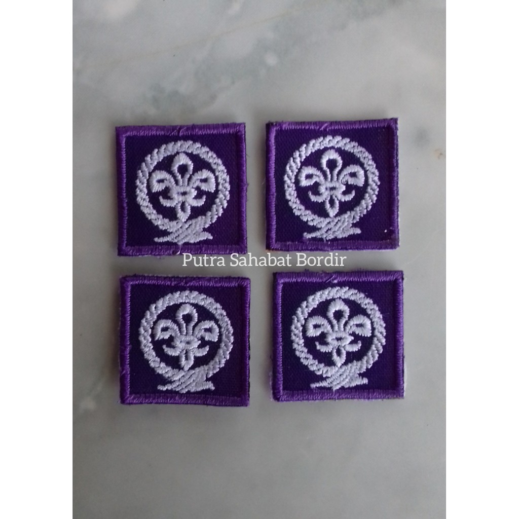 Jual Patch Logo Bordir Pramuka Tanda Pandu Dunia Wosm Putra