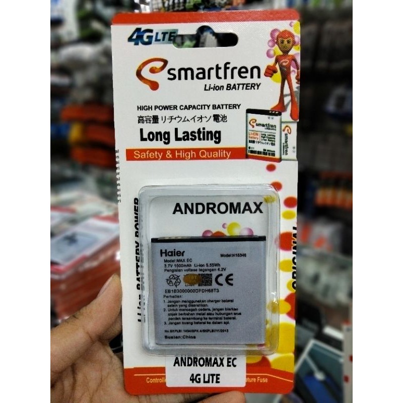 Jual Baterai Smartfren Andromax Ec G Lte Mah Ori Shopee