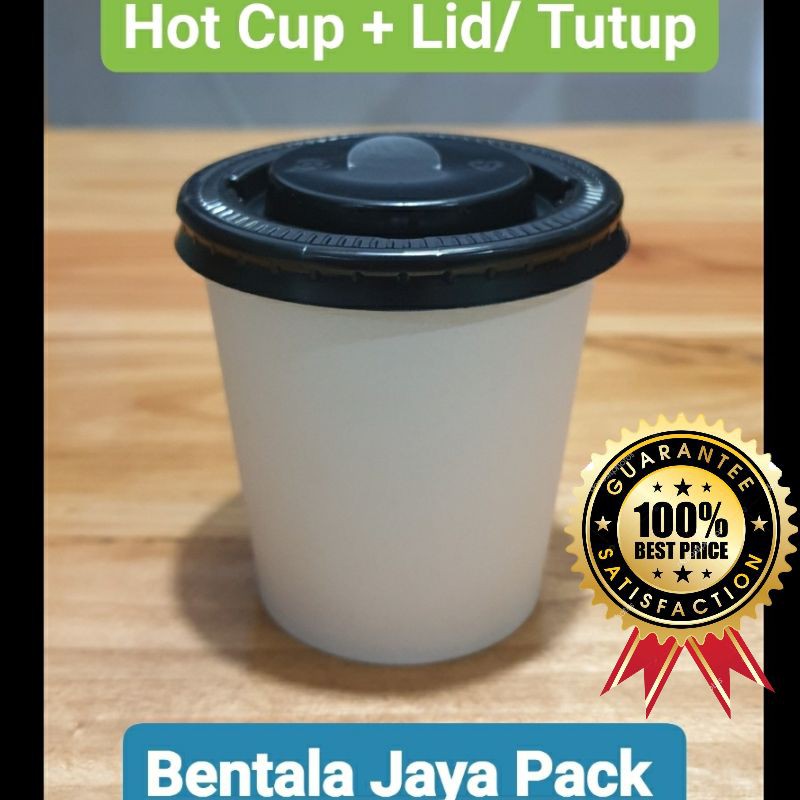 Jual Paper Hot Cup Polos Oz Ml Lid Tutup Cup Dus