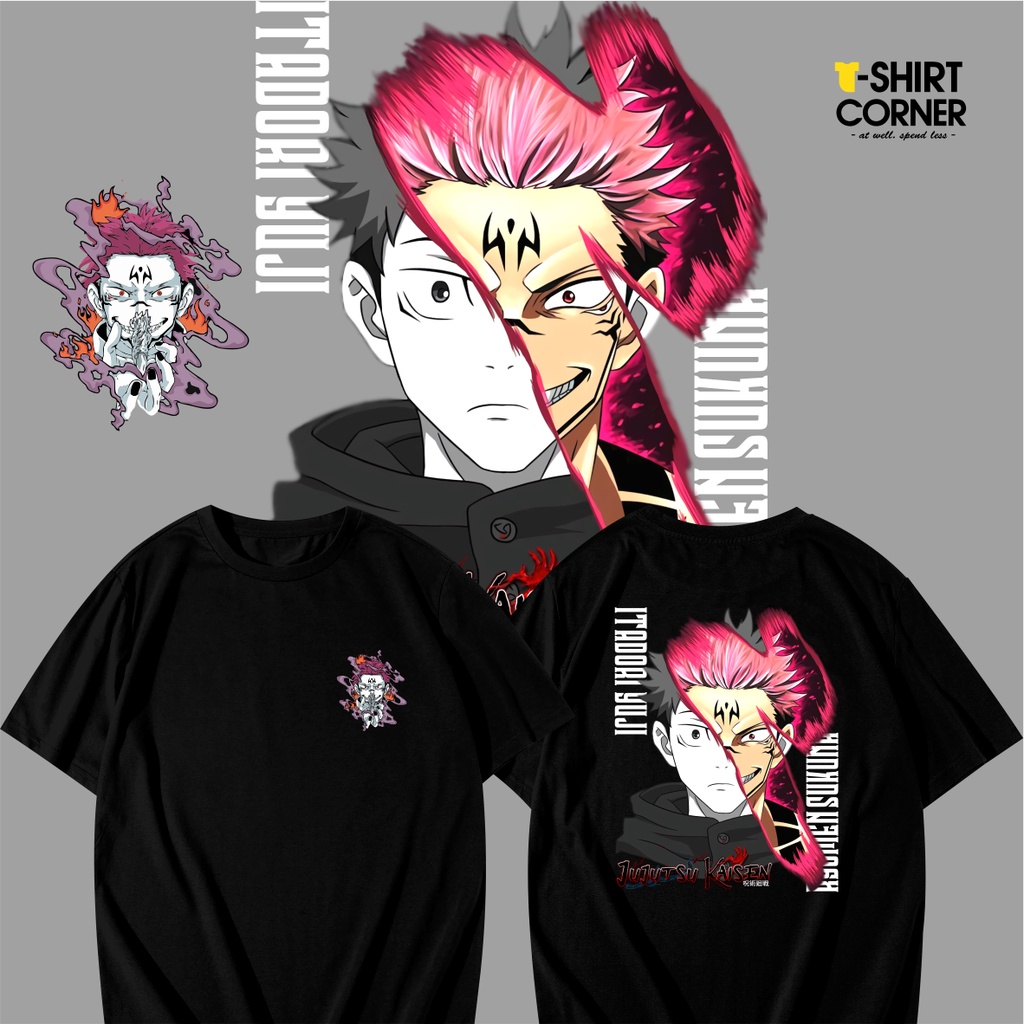 Jual BAJU KAOS ANIME JUJUTSU KAISEN ITADORI YUJI RYOMEN SUKUNA KAOS