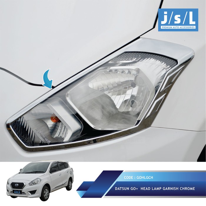 Jual Aksesoris Mobil Datsun Go Go JSL Cover Headlamp Garnish Lampu