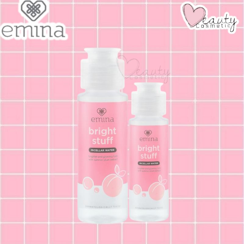 Jual Emina Micellar Water Drop Cleanser Bright Stuff 100 Ml Shopee