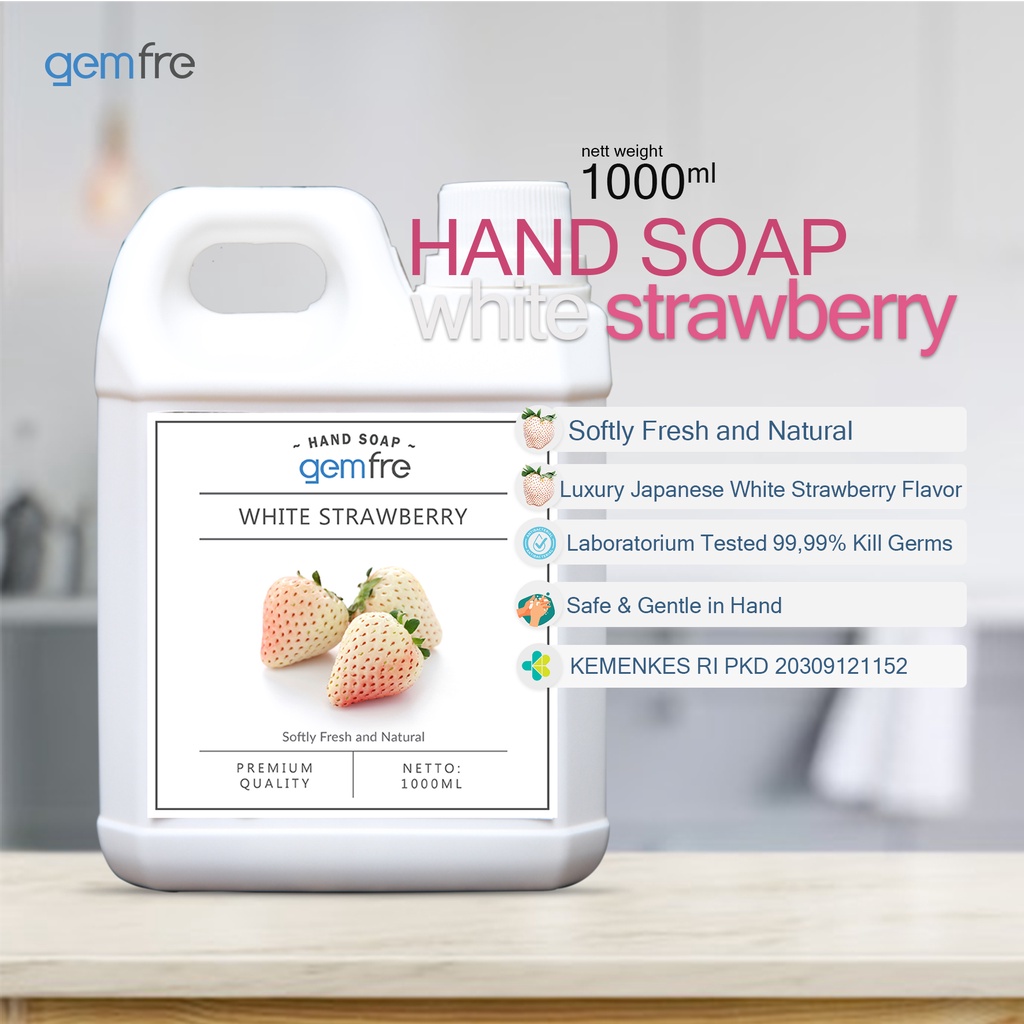 Jual Gemfre Handsoap Handwash Sabun Cuci Tangan White Pearl