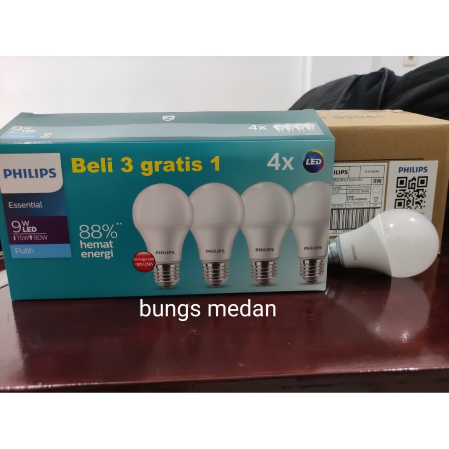 Jual Lampu Led Philips W Bulb Essential Putih Watt Watt W Isi