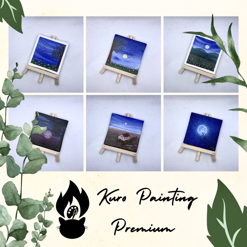 Jual Kuro Painting Premium X Cm Lukisan Pajangan Aesthetic