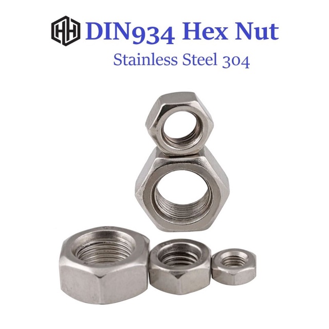 Jual Mur M Din Hex Nut Stainless Steel Shopee Indonesia