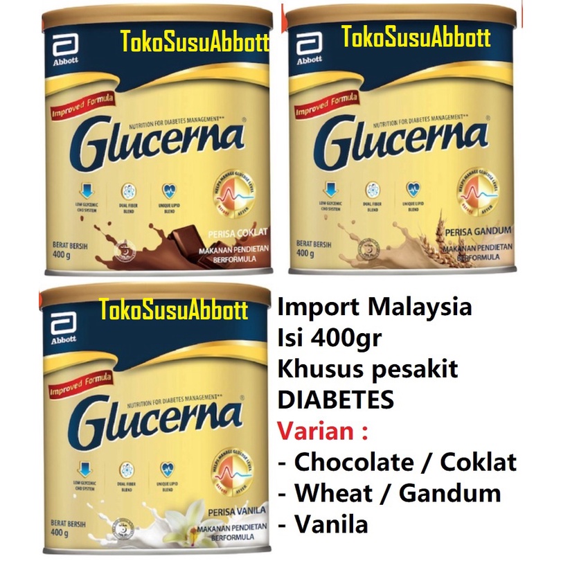 Jual 400gr Susu Abbott Glucerna Triple Care Diabetes Diabetic Malaysia