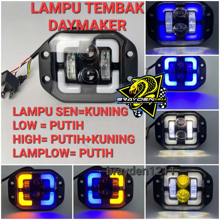 Jual Lampu Depan Daymaker Reflektor Klx Ktm Crf Dtracker Wr Gtx