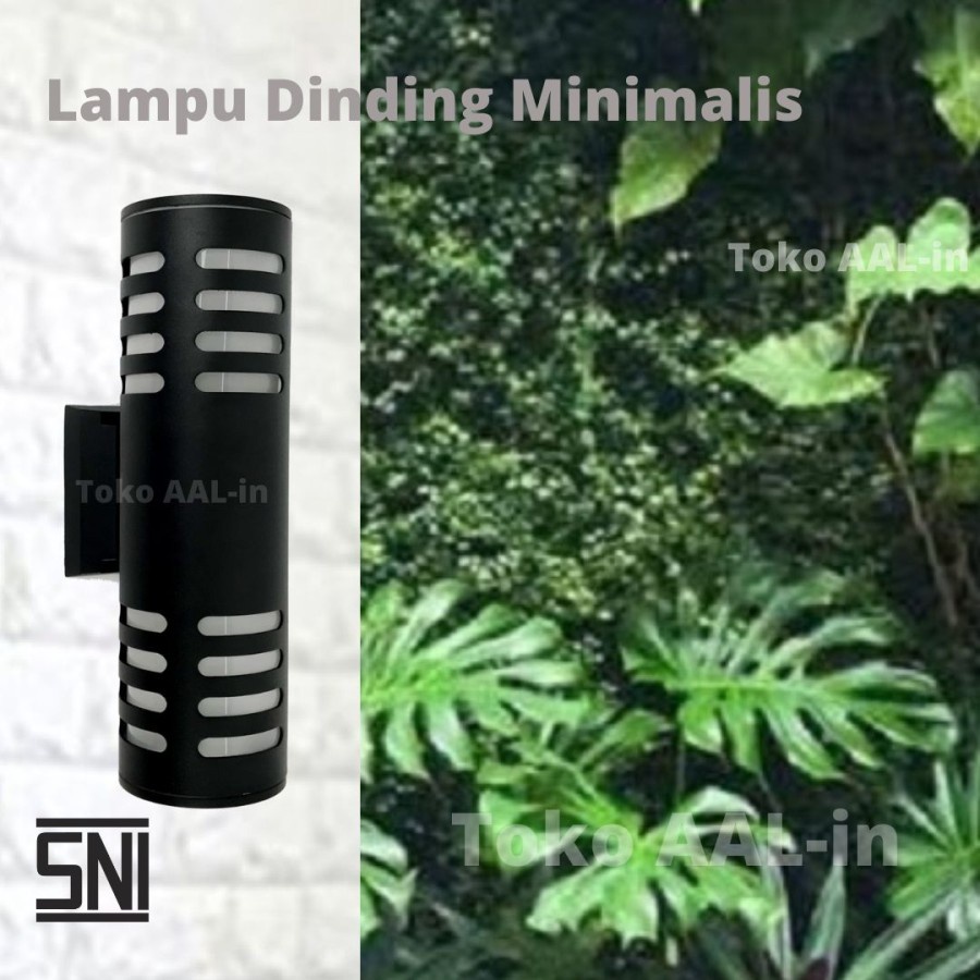 Jual Lampu Dinding Minimalis Tempel 2 Arah Outdoor IP65 Kosongan E27