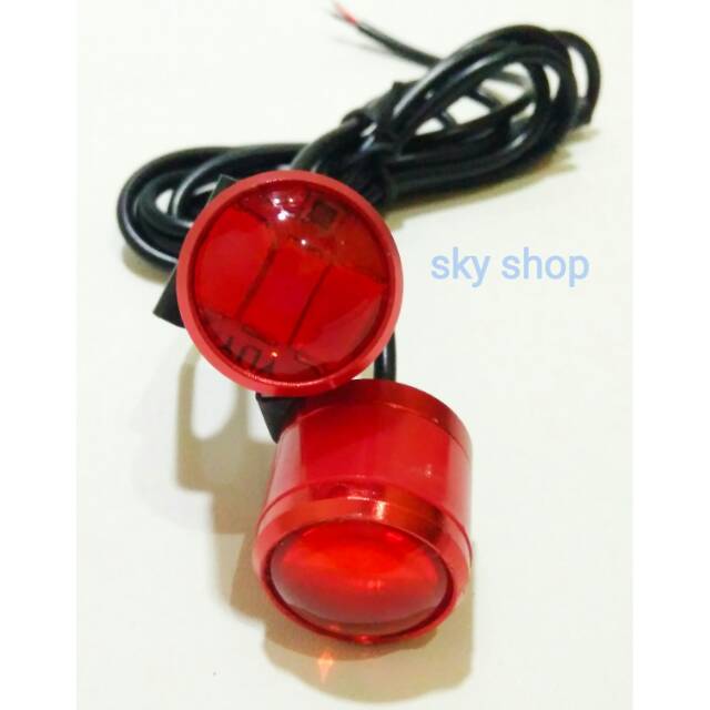 Jual Lampu LED Mini Eagle Eyes Mata Elang Strobo Kedip Merah Shopee