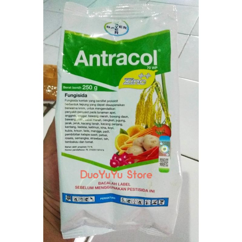 Jual Antracol Fungisida 70 WP Zinc 250 Gr Obat Jamur Tanaman