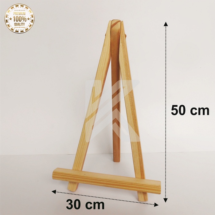 Jual Wooden Easel Stand Lukis Kayu Pinus Shopee Indonesia