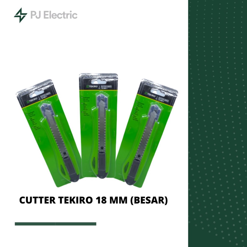 Jual CUTTER TEKIRO 18 MM BESAR Shopee Indonesia