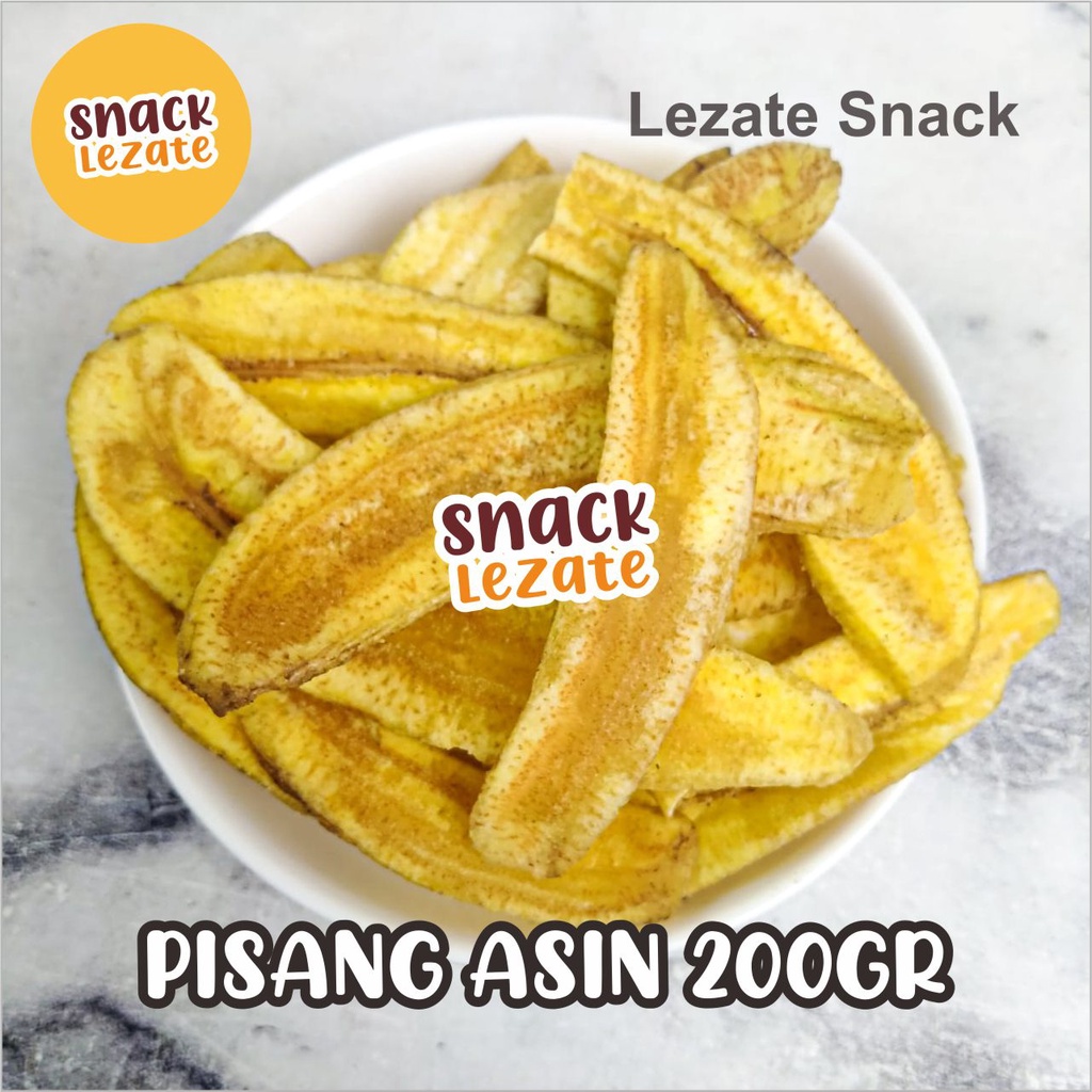 Jual Kripik PIsang Asin 200gr Gurih Murah Kripik Pisang Kepok Gurih