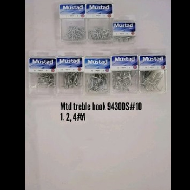 Jual Pancing Trebel Hook Mustad Ds Nomer Pilihan Hrg Per Pak