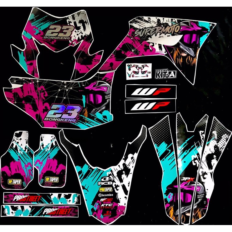 Jual Decal Stiker Crf L Dekal Sticker Striping Custom Full Body Crf