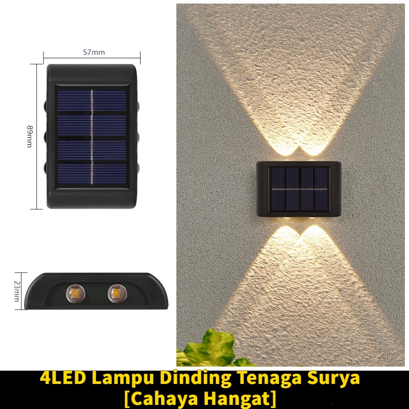 Jual 10LED Lampu Taman Tenaga Surya Sensor LED Solar Lamp Lampu Dinding