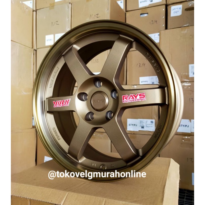 Jual Tvmo Velg Mobil Ring Hole Volk Rays Te Matte Bronze Baru