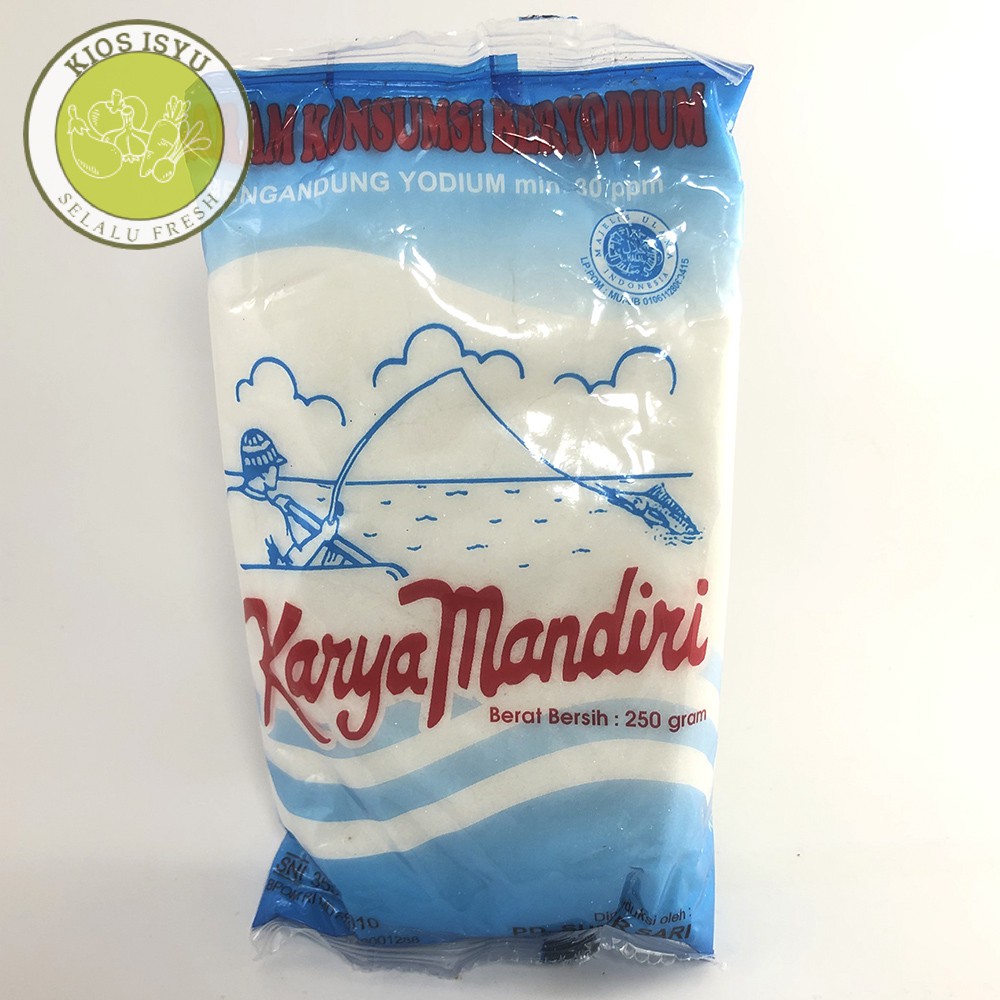 Jual Garam Konsumsi Beryodium Karya Mandiri 250 Gr Shopee Indonesia