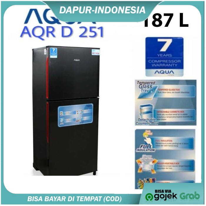 Jual New Kulkas Pintu Aqua Sanyo Japan Aqr D Kapasitas Liter