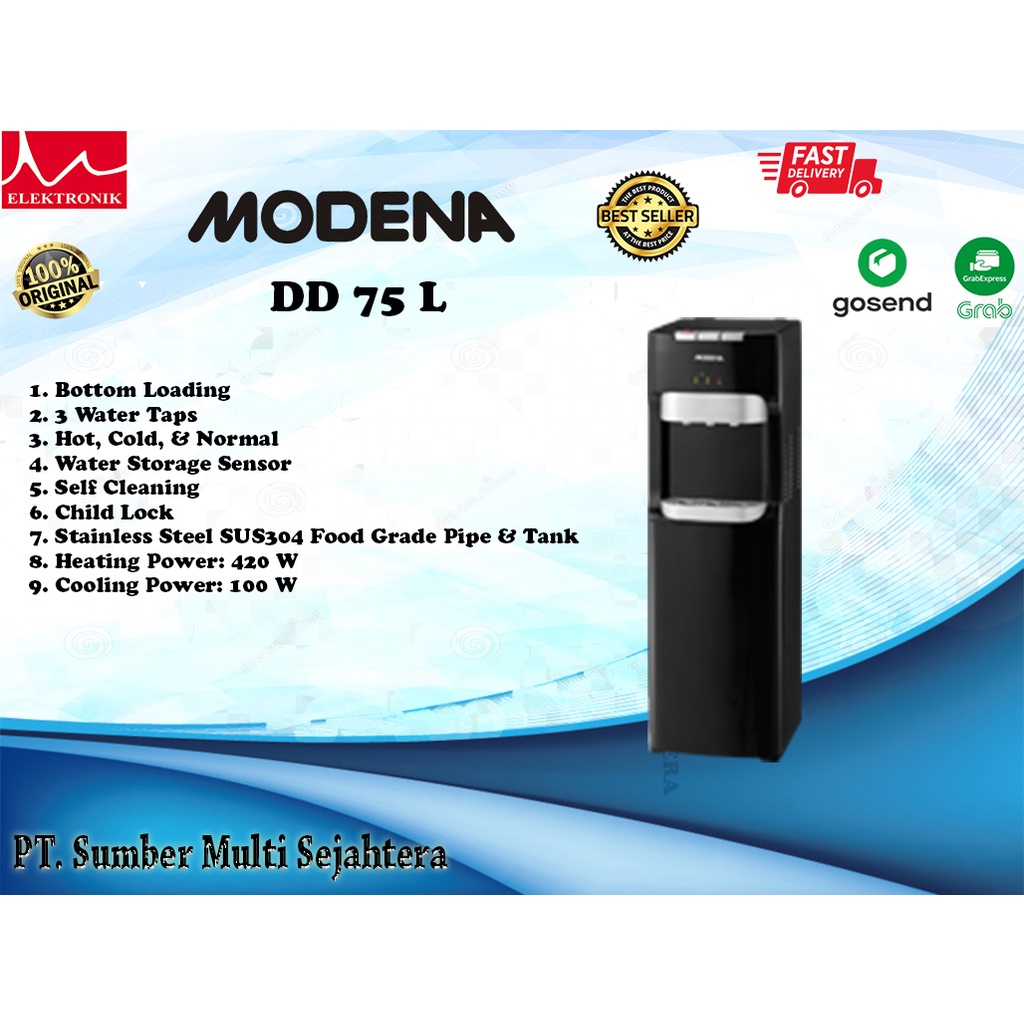 Jual MODENA WATER DISPENSER GALON BAWAH DD 75 L Shopee Indonesia