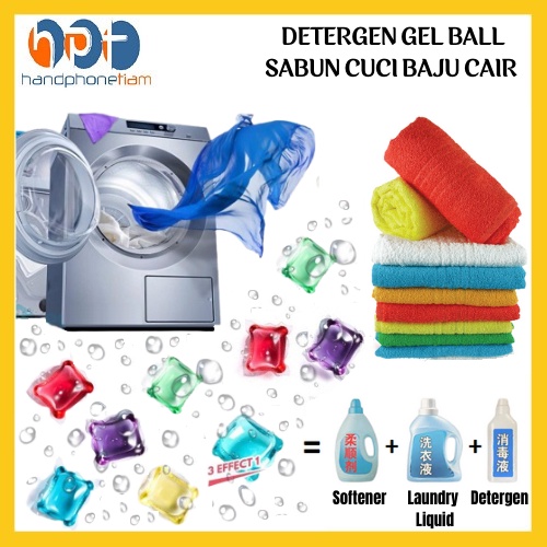 Jual Detergen Laundry Gel Ball Sabun Cuci Baju Liquid Detergent Cair