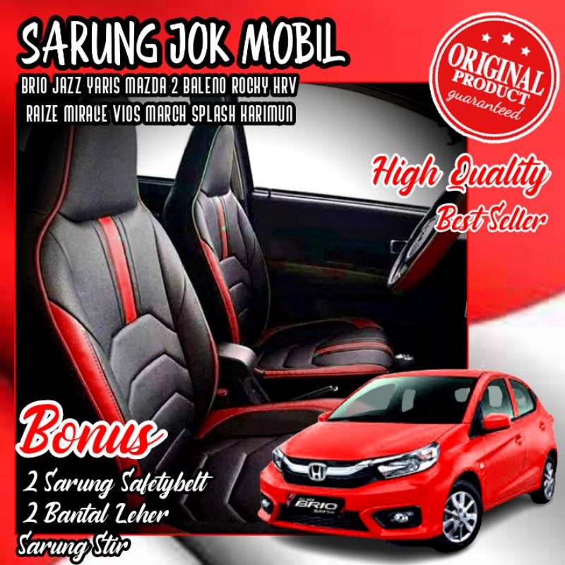 Jual Sarung Jok Mobil Brio Agya Ayla Raize Rocky Hrv Wrv Wuling Air Ev