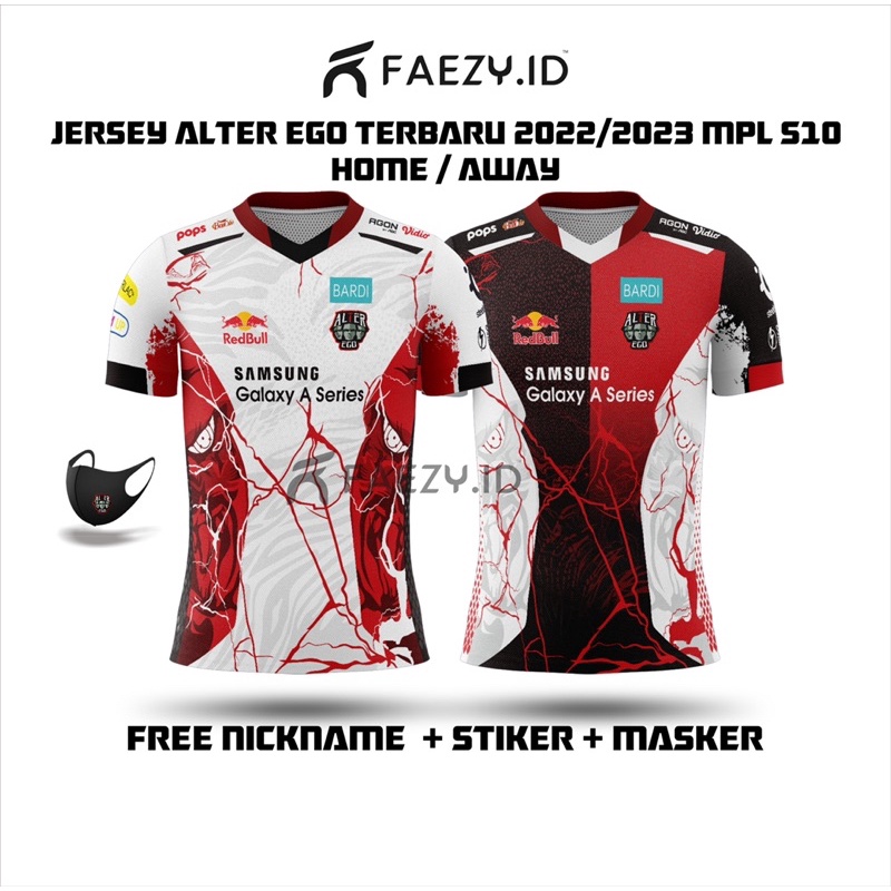 Jual JERSEY ALTER EGO TERBARU 2022 2023 HOME AWAY FREE NAMA STICKER