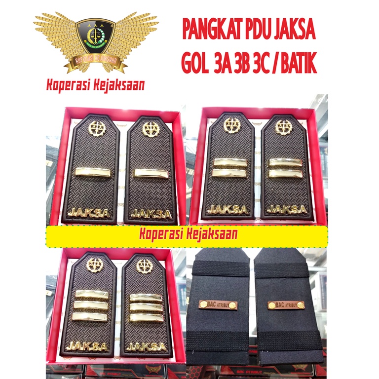 Jual Pangkat Pdu Jaksa Terbaru Kejaksaan Ri Gol A B C Karet Motif