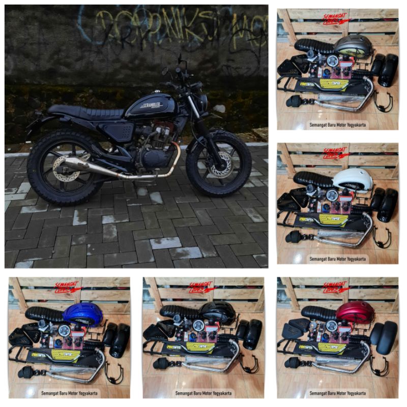 Jual Paket Japstyle Ducati Scrambler Megapro Mono Byson Scorpio Thunder