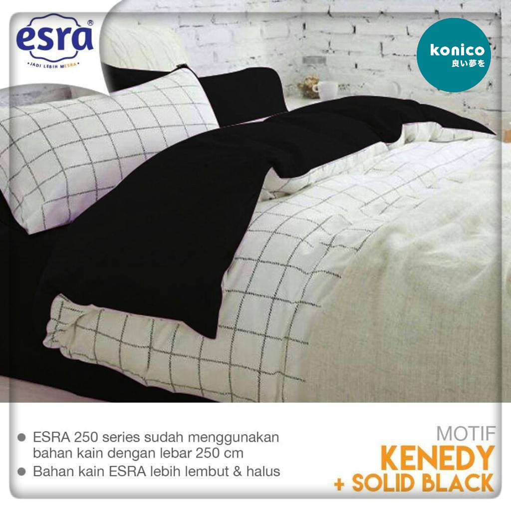 Jual Konico Sprei Kain Katun Meteran Motif Minimalis Kenedykotak Vol