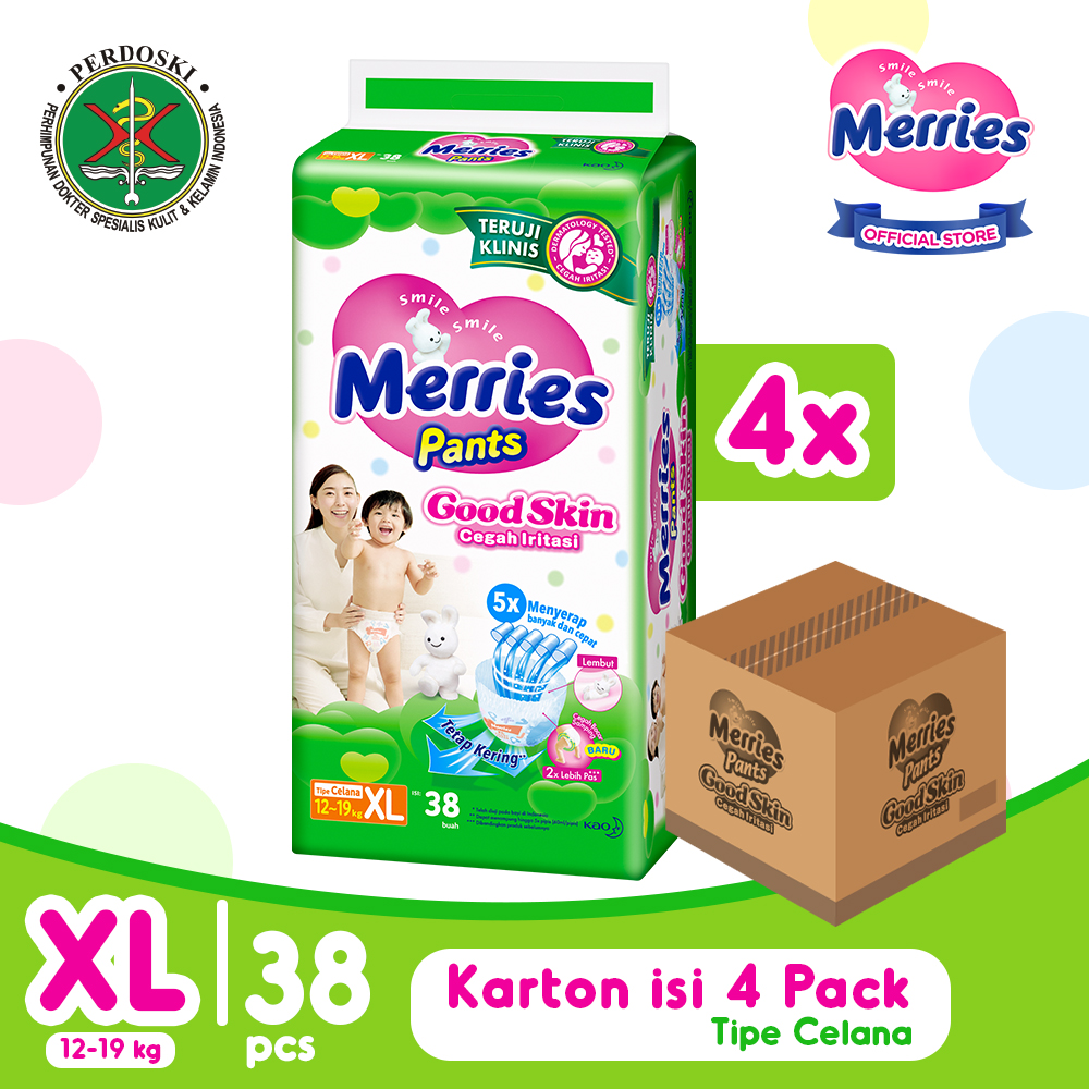 Jual Merries Pants Good Skin Xl Carton Shopee Indonesia