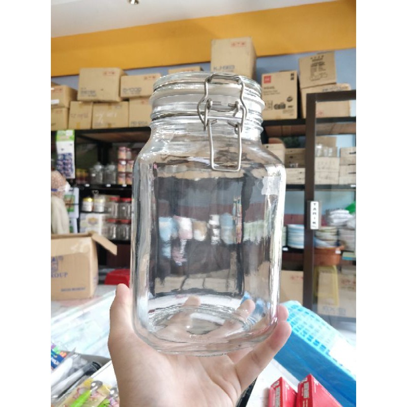 Jual Jar Vacuum Toples Kaca Tutup Kedap Udara Hermetico L Ml