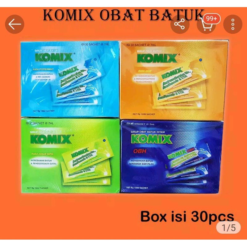 Jual Komix Obat Batuk Perpak Isi Sachet Shopee Indonesia