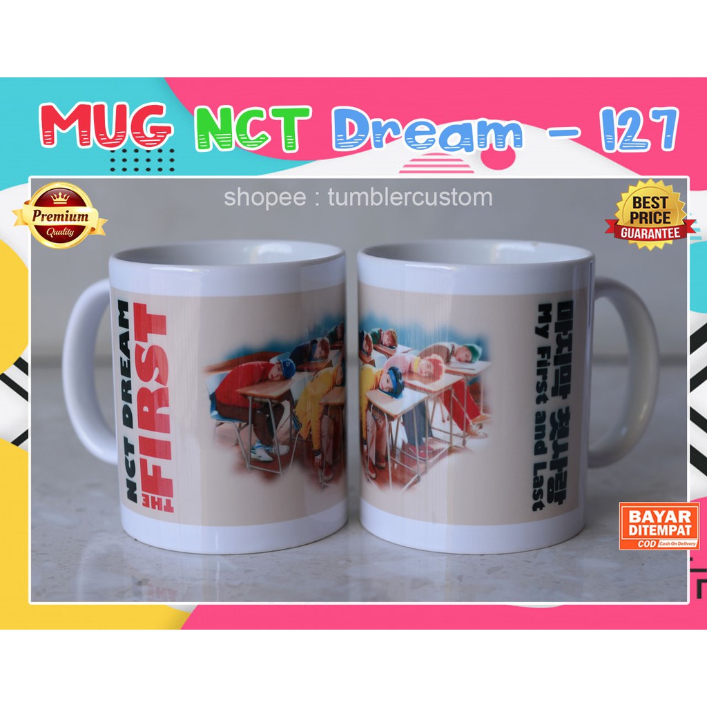 Jual Gelas Nct Dream Nct Mug Digital Printing Bonus Stiker Nct