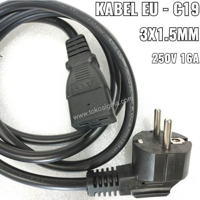 Jual Kabel Power Cord M Apc Ups Pdu Ats Eu To C Plug Schuko X Mm