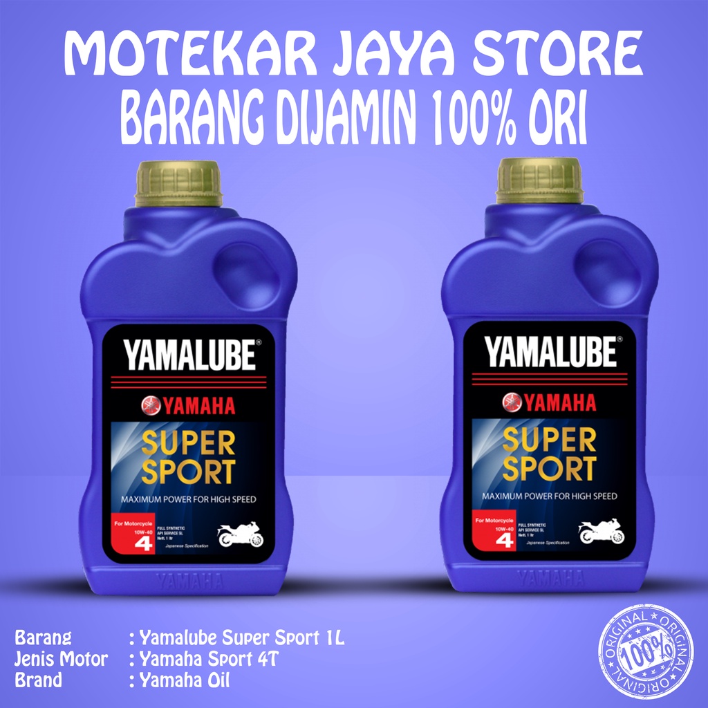 Jual Oli Mesin Yamalube Super Sport Ml W Full Synthetic