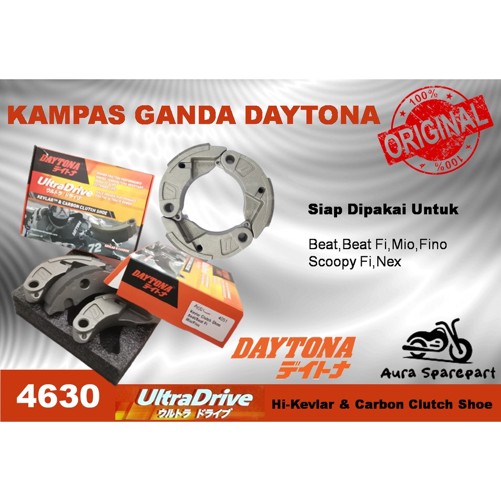 Jual Kampas Kopling Ganda Daytona Hi Kevlar Carbon Clutch Shoe