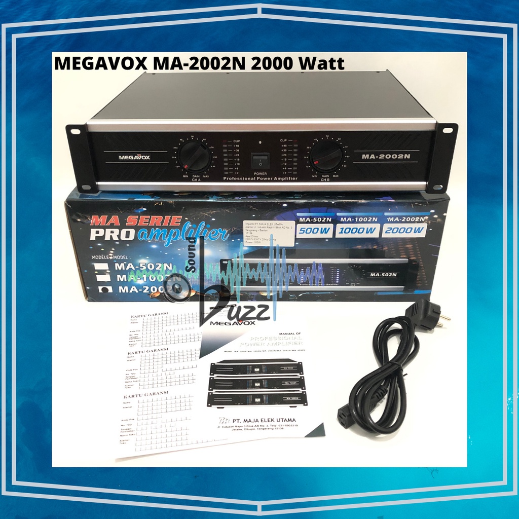 Jual Power Amplifier Megavox Original Ma N Watt Shopee