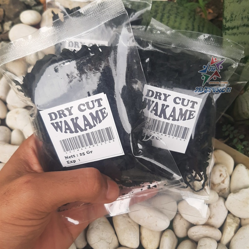 Jual Dry Wakame Rumput Laut Kering Dried Cut Wakame Import Untuk Miso