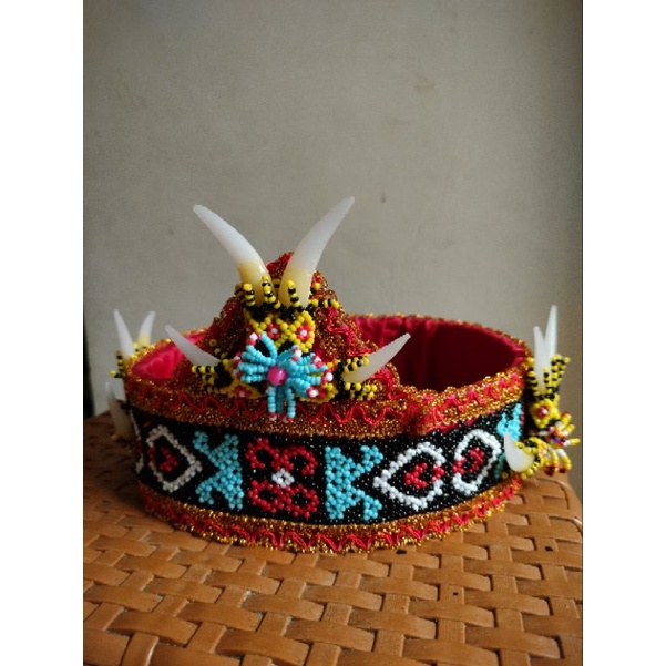 Jual Topi Dayak Dewasa Mahkota Suku Dayak Mahkota Dayak Hiasan Kepala