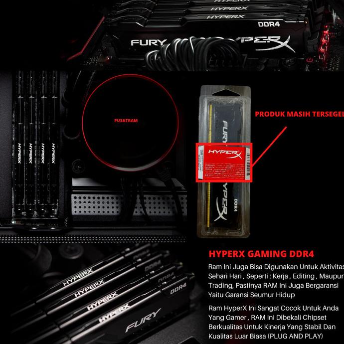 Jual Ram Kingston Hyperx Fury Ddr Gb Mhz Gaming Ram Pc Ddr