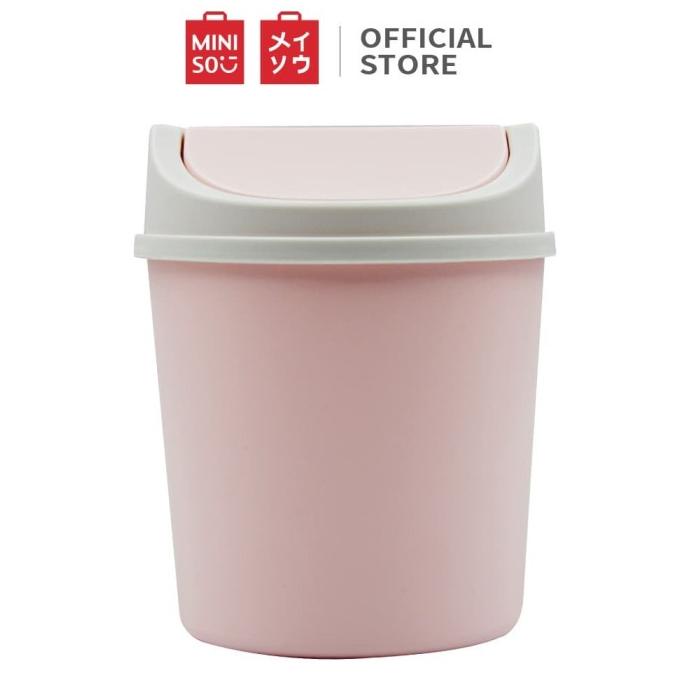 Jual Miniso Tempat Tong Sampah Plastik Meja Mini Trash Bin Garbage