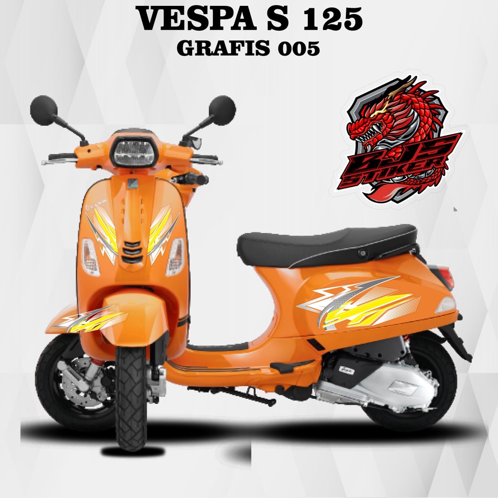 Jual Cod Stiker Transparan Vespa COD Striping Sticker Stiker