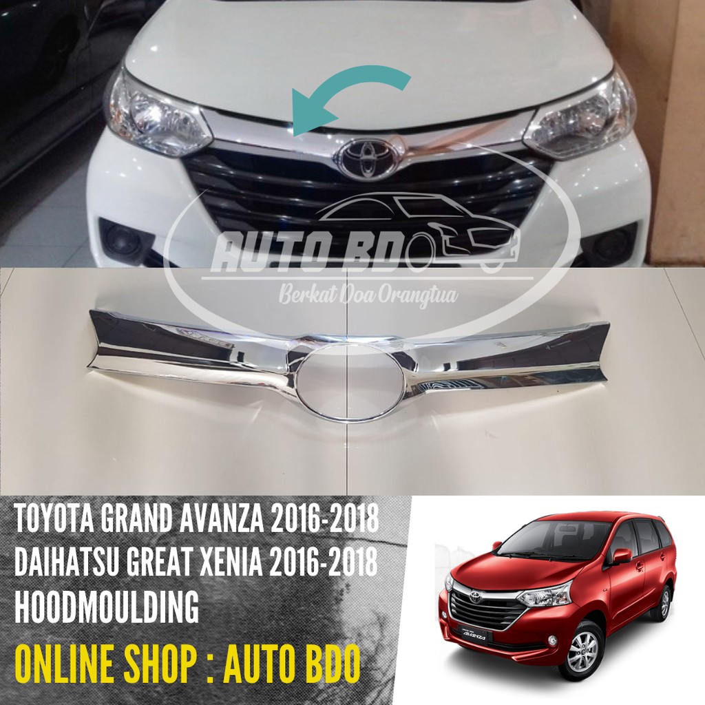 Jual Hood Moulding Grand New Avanza Great New Xenia Shopee Indonesia